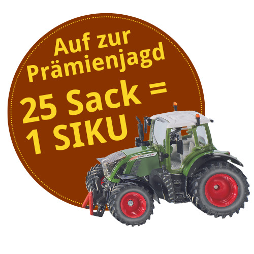 Bei Abnahme von 25 Sack Saatgut ein SIKU Fahrzeug gratis